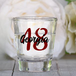 Verre A Shot Custom 18th 20th 30th 40th 50th 60th 70th Birthday<br><div class="desc">Custom 18th 20th 30th 40th 50th 60th 70th Birthday Shot Glass</div>