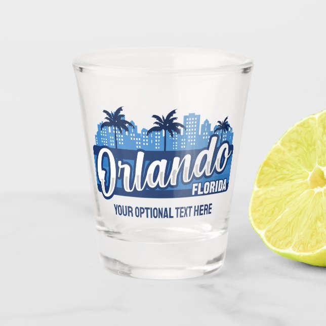 Verre A Shot Custom Text Orlando Florida (Devant)