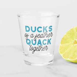 Verre A Shot Cute Funny Canards Puns Conception de devis
