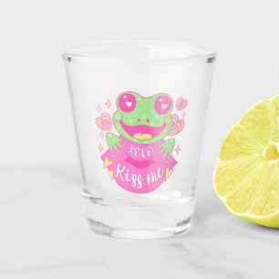 Verre A Shot Cute Kiss Me Frog - Xoxo