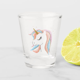 Verre A Shot Cute Unicorn