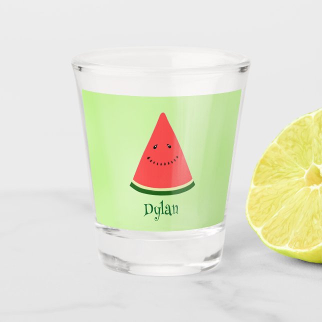Verre A Shot Cute Watermelon Summer Personalized Shot Glass  (Devant)