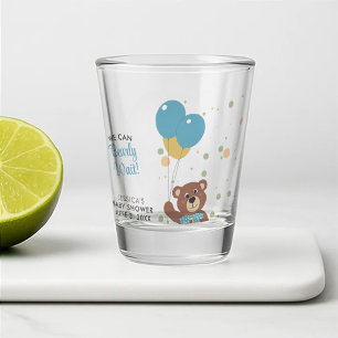Verre A Shot Cute Whimsical Teddy Bear Thème Bébé Garçon Douche