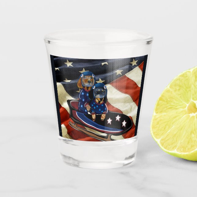 VERRE A SHOT DACHSHUND  (Devant)