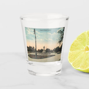 Verre A Shot Dallas TX, Central Park, années 1910 Inspiré Vinta