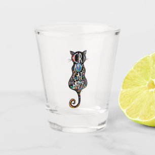 Verre A Shot Dame du Crazy Cat