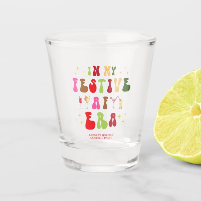 Verre A Shot Dans Mon Festif AF Era Sassy Noël de vacances (Devant)