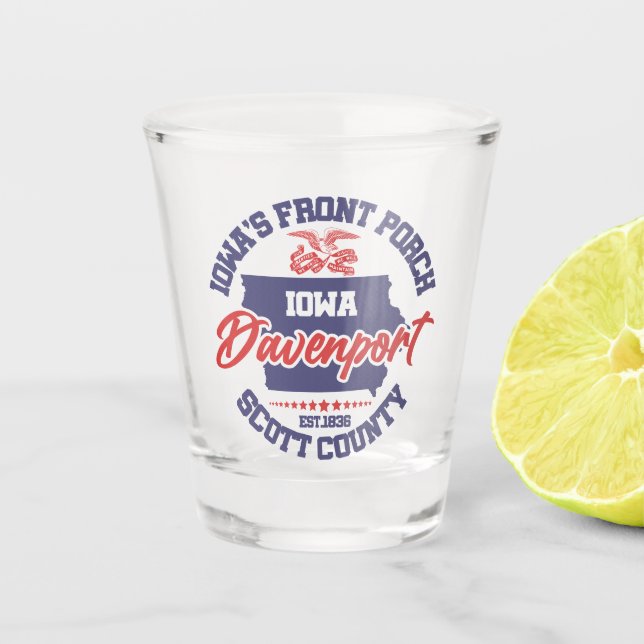 Verre A Shot Davenport, Iowa (Devant)