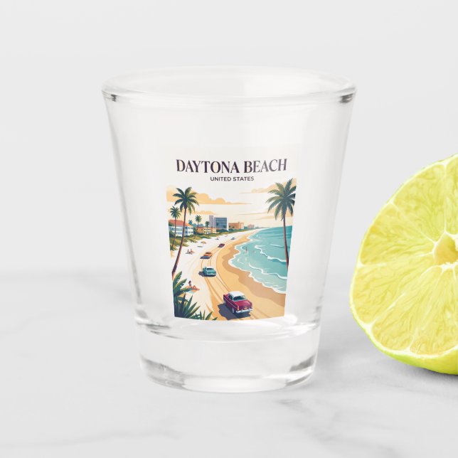 Verre A Shot Daytona Beach Floride (Devant)