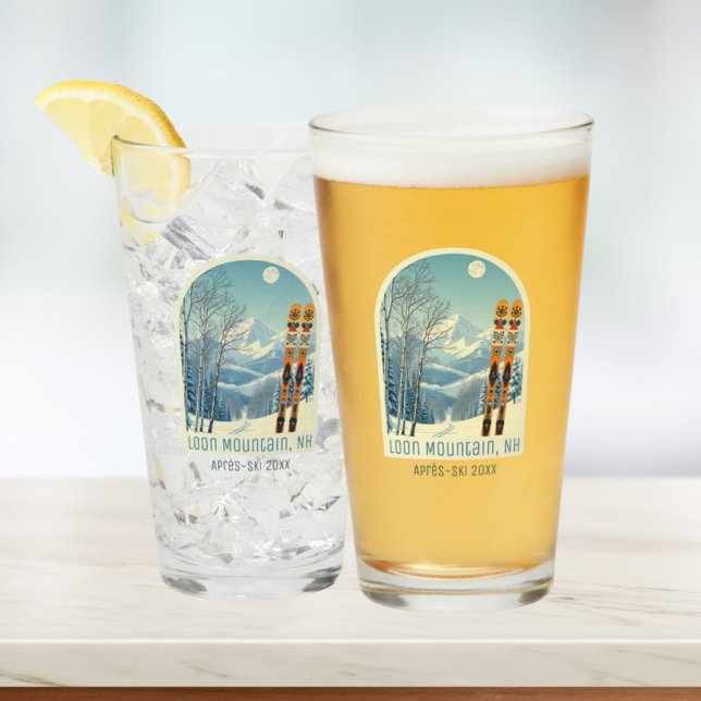 Verre à shot de vacances à Loon Mountain NH après  (Créateur téléchargé)