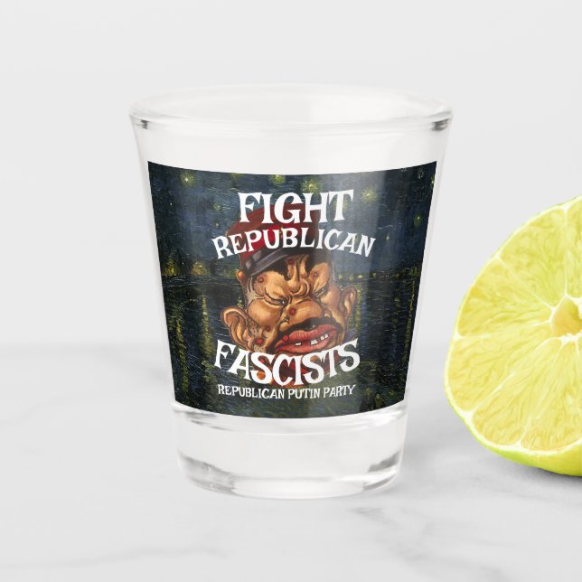 VERRE A SHOT DÉMOCRATE CCC WPA LIBÉRAL PRÉSIDENT POLITIQUE 2026 (Devant)