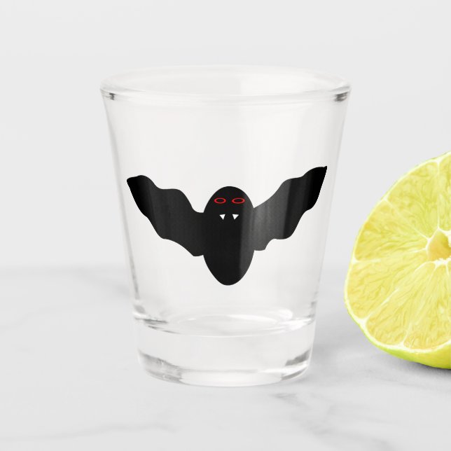 Verre A Shot Déplaisant Halloween Vampire Bat (Devant)