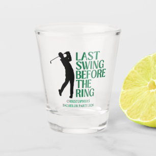Verre A Shot Dernier Golf Country Club Bachelor Noir Vert