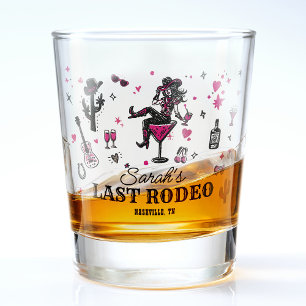 Verre A Shot Dernier Rodeo Cowgirl Fun Nash Bash Bachelorette