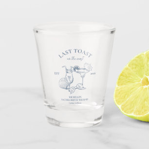 Verre A Shot Dernier Toast Sur La Côte Bachelorette Fête