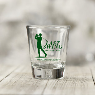 Verre A Shot Dernier Tour de Swing avant le Golf Bachelor de l'