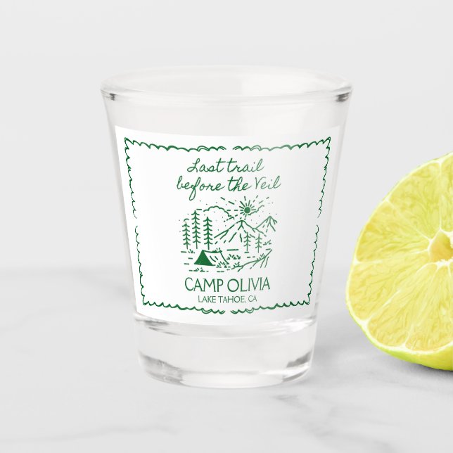 Verre A Shot Dernière Randonnée Avant La Veillée de Fiançailles (Devant)