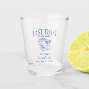 Verre A Shot Dernière Toast sur la Côte Fête de Bachelorette