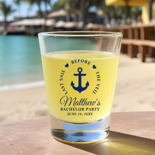 Verre A Shot Dernière voile avant la fête d'enterrement de vie