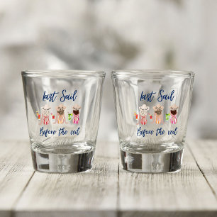 Verre A Shot Dernière voile avant la soirée d'enterrement de vi