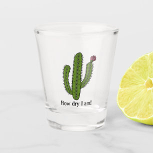 Verre A Shot Desert Cactus Design Shot Glass