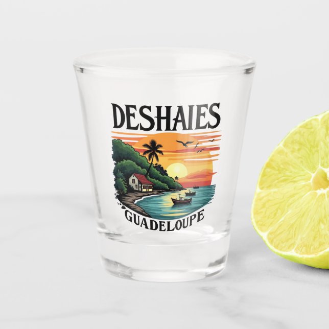 VERRE A SHOT DESHAIES GUADELOUPE (Devant)
