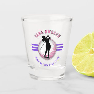 Verre A Shot Design élégant de Golfeur pour femmes