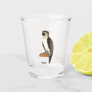 Verre A Shot dessin animé d'aigle des Philippines
