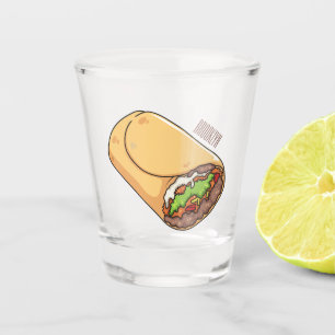 Verre A Shot dessin animé de Burrito