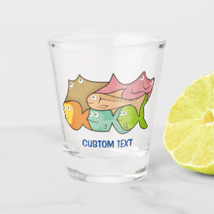 Verre A Shot Dessin animé de Fishes