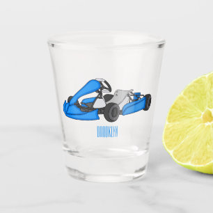 Verre A Shot dessin animé de Kart racing