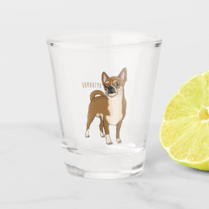 Verre A Shot Dessin de Chihuahua pour chien