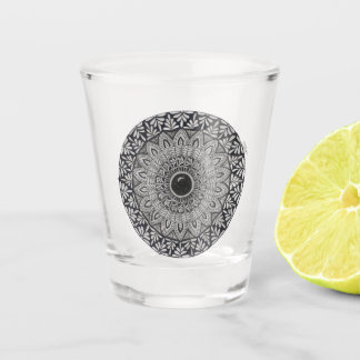 Verre A Shot dessin de mandala sur verre à shot