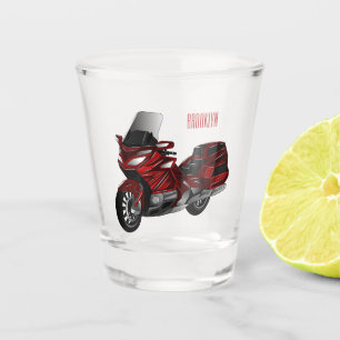 Verre A Shot Dessin de moto de tourisme