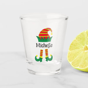 Verre A Shot Dessin sur mesure pour les elfes de Noël