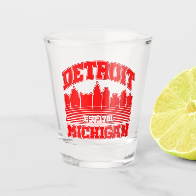 Verre A Shot Detroit, Michigan (Devant)