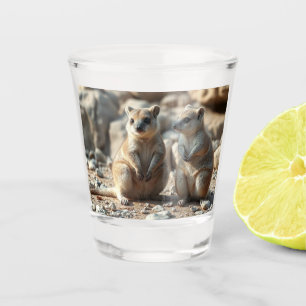 Verre A Shot Deux Quokkas Aussie Rottnest IsLand,