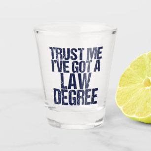 Verre A Shot Devis de Humour de l'avocat de la Funny Law School