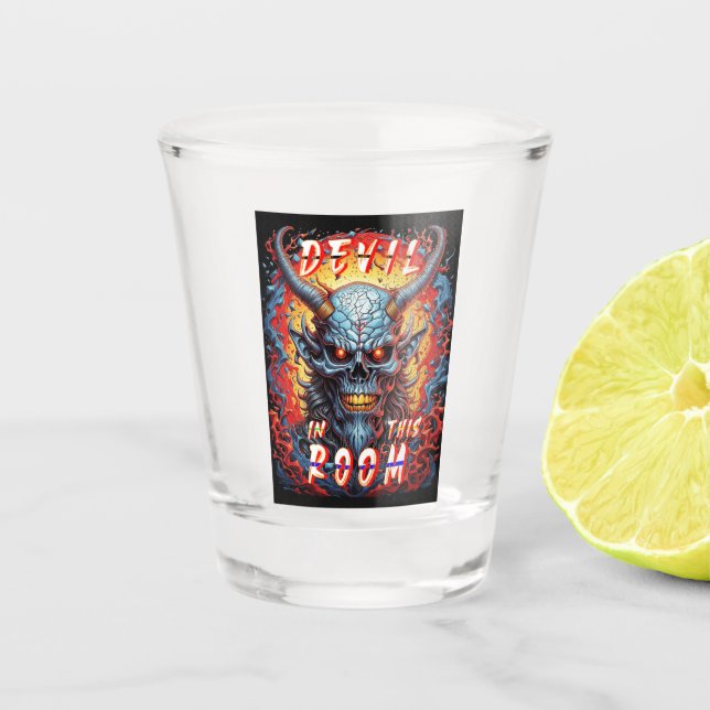 Verre A Shot Diable dans cette salle (Devant)