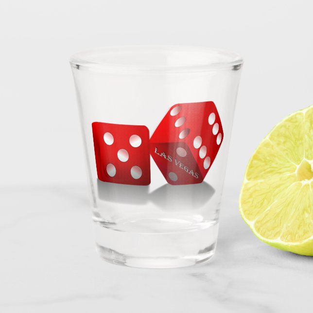 Verre A Shot Dice Las Vegas (Devant)