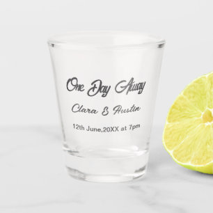 Verre A Shot dîner de répétition Un jour avant la nuit précédan