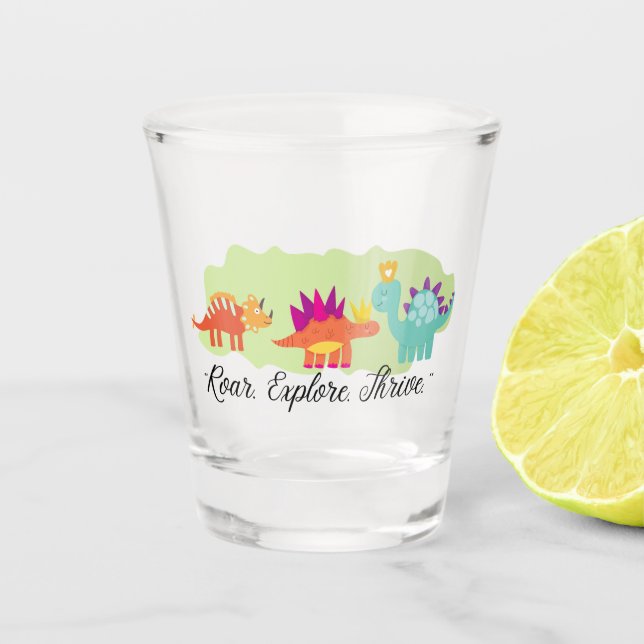 Verre A Shot Dinosaure (Devant)