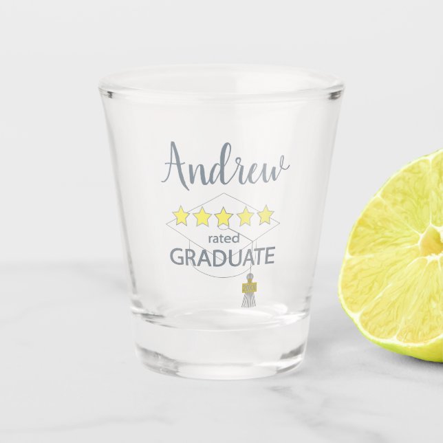 Verre A Shot Diplômé 5 étoiles (Devant)