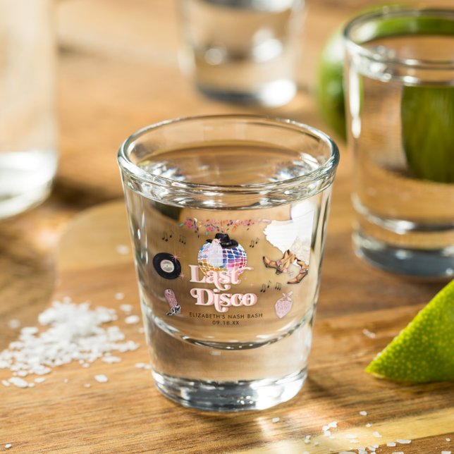 Verre A Shot Disco Cowgirl Rodeo Rose de Nashville | Enterremen (Créateur téléchargé)