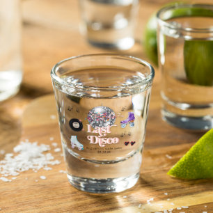 Verre A Shot Disco Rétro Patin à Roulettes   Enterrement de Vie