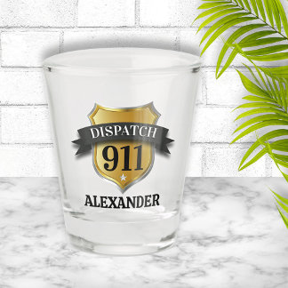 Verre A Shot Dispatcher 911 personnalisé