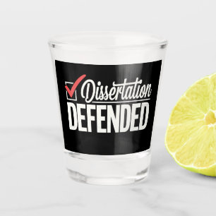 Verre A Shot Dissertation Défendu Doctorat Diplômé