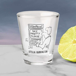 Verre A Shot Distributeur de billets amusant "Dis s'il te plaît