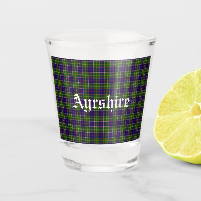 Verre A Shot District de Tartan (Devant)