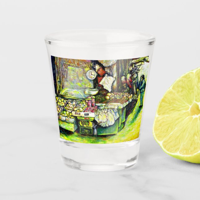 Verre A Shot Dit pour impliquer toute l'idée (Devant)